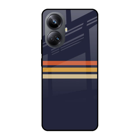 Tricolor Stripes Glossy Case For Realme 10 Pro Plus 5G