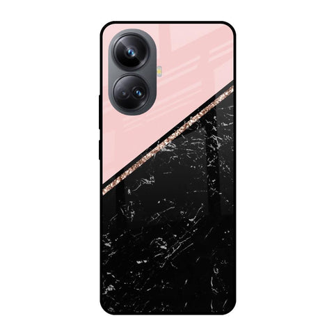 Marble Texture Pink Glossy Case For Realme 10 Pro Plus 5G