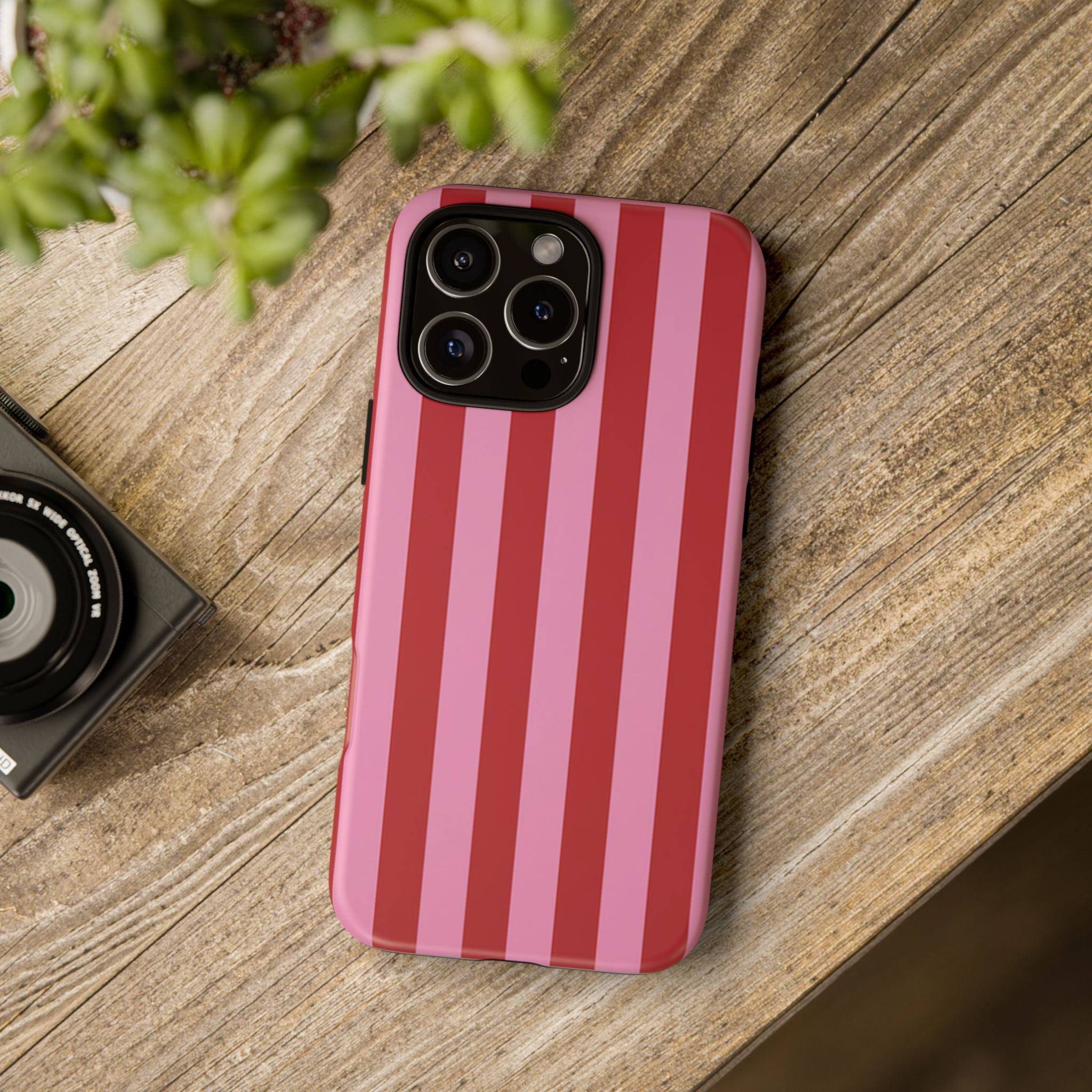 Rose Stripes Tough Case  Available For All iPhone Models