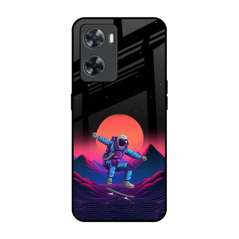 Retro Astronaut Glossy Case for OPPO A77s