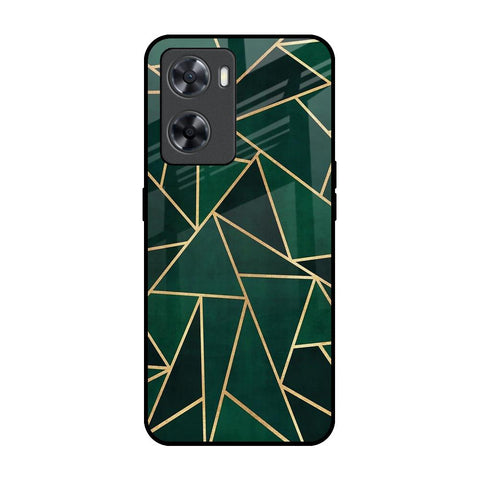 Abstract Green Glossy Case For OPPO A77s