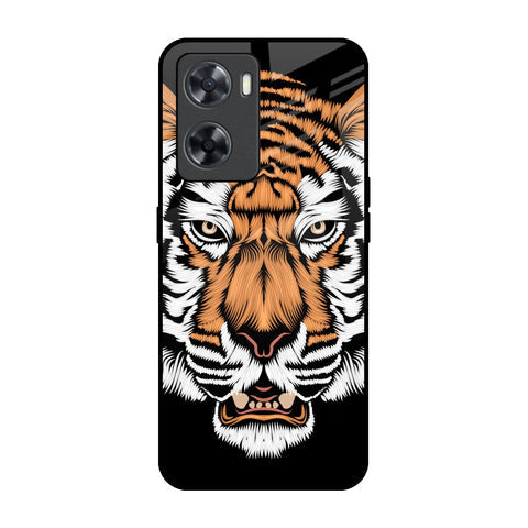 Angry Tiger Glossy Case For OPPO A77s