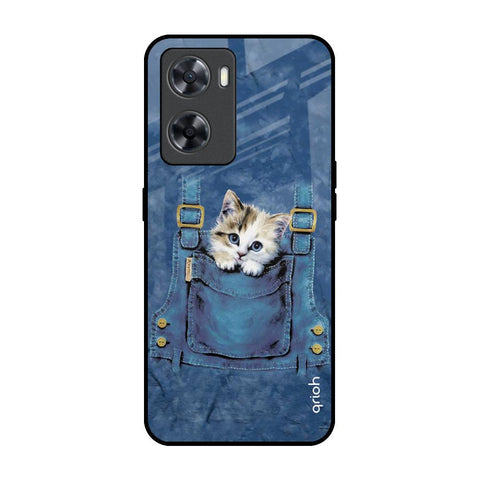 Kitty In Pocket Glossy Case For OPPO A77s