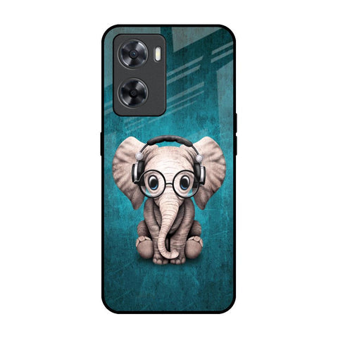 Adorable Baby Elephant Glossy Case For OPPO A77s