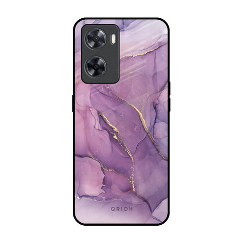 Purple Gold Marble Glossy Case for OPPO A77s