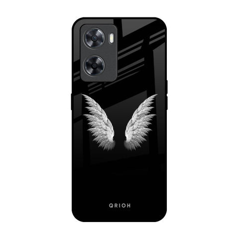White Angel Wings Glossy Case for OPPO A77s
