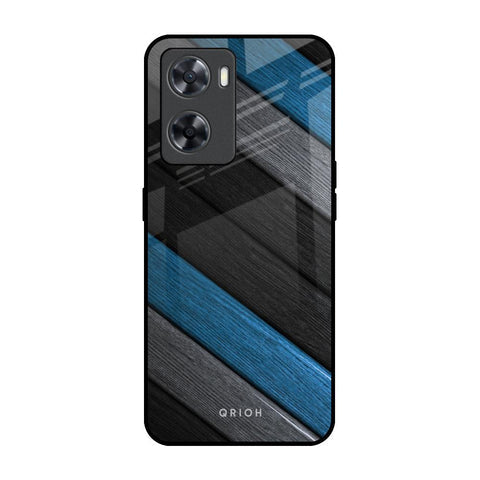 Multicolor Wooden Effect Glossy Case for OPPO A77s