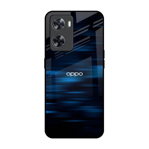 Blue Rough Abstract Glossy Case for OPPO A77s