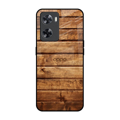 Wooden Planks Glossy Case for OPPO A77s