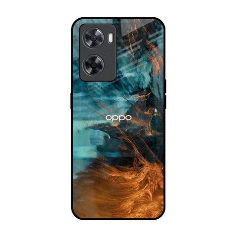 Golden Splash Glossy Case for OPPO A77s