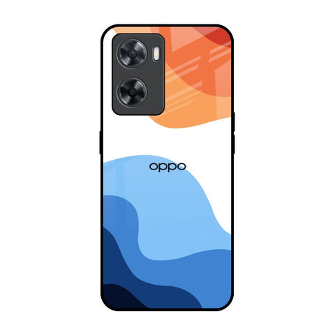 Wavy Color Pattern Glossy Case for OPPO A77s