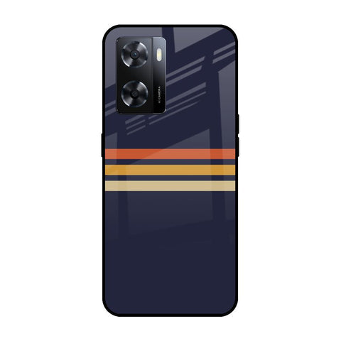 Tricolor Stripes Glossy Case For OPPO A77s