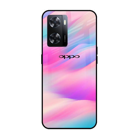 Colorful Waves Glossy case for OPPO A77s