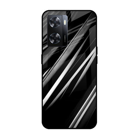 Black & Grey Gradient Glossy Case For OPPO A77s