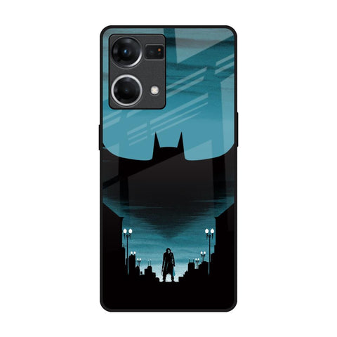 Cyan Bat Glossy Case for Oppo F21s Pro
