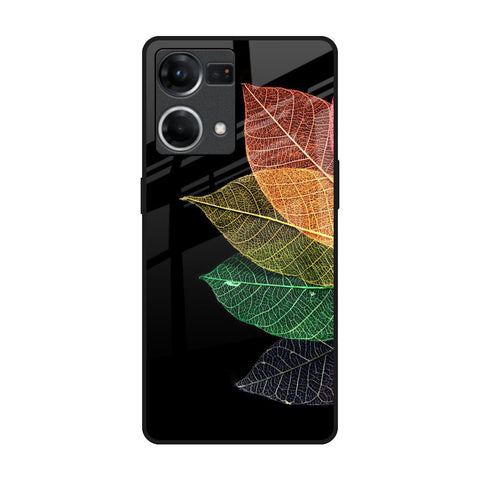 Colorful Leaves Glossy Case for Oppo F21s Pro