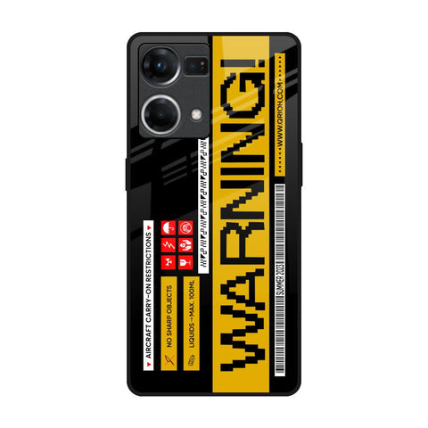Aircraft Warning Glossy Case for Oppo F21s Pro