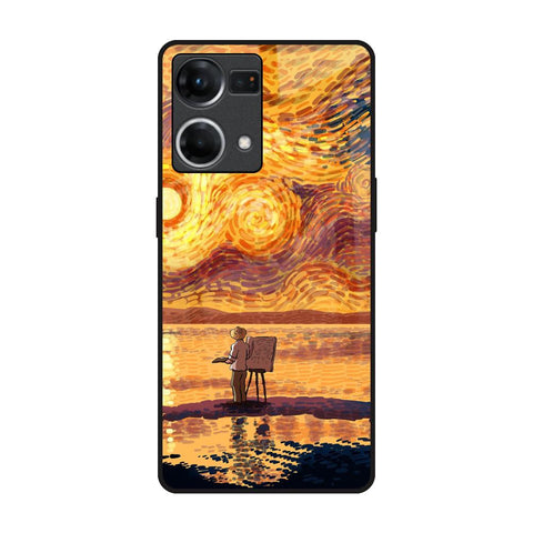Sunset Vincent Glossy Case for Oppo F21s Pro