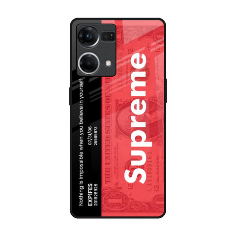 Supreme Ticket Glossy Case for Oppo F21s Pro