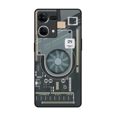 Motherboard Circuit Glossy Case for Oppo F21s Pro