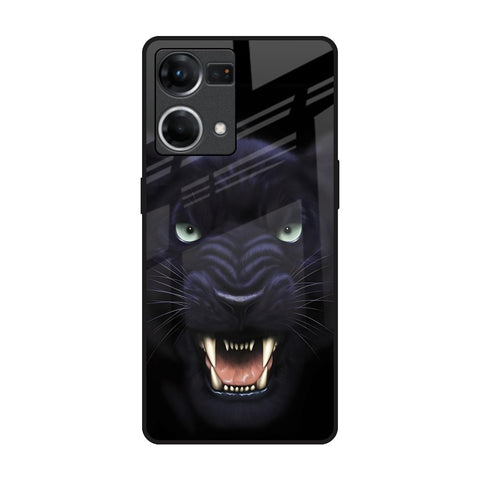Angry Black Leopard Glossy Case for Oppo F21s Pro