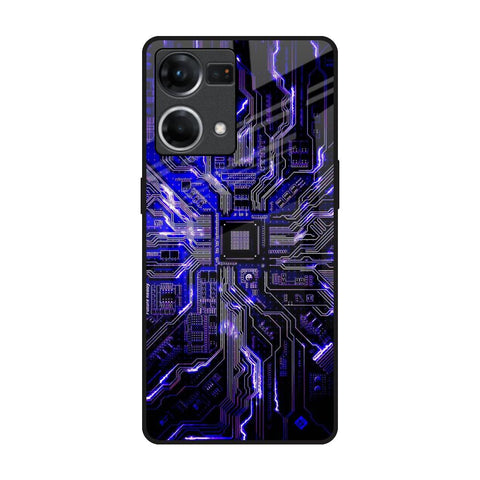 Techno Color Pattern Glossy Case For Oppo F21s Pro