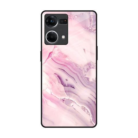 Diamond Pink Gradient Glossy Case For Oppo F21s Pro