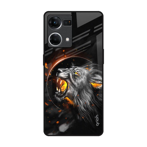 Aggressive Lion Glossy Case for Oppo F21s Pro