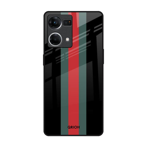 Vertical Stripes Glossy Case for Oppo F21s Pro