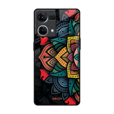 Retro Gorgeous Flower Glossy Case for Oppo F21s Pro