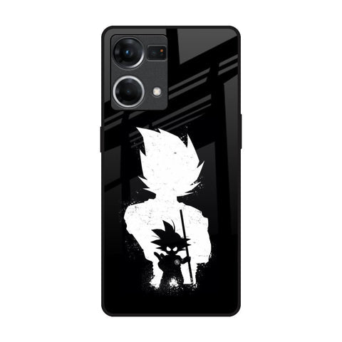 Monochrome Goku Glossy Case for Oppo F21s Pro