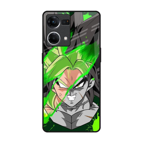 Anime Green Splash Glossy Case for Oppo F21s Pro