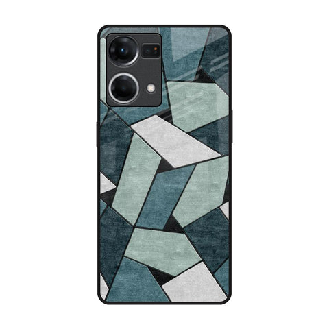 Abstact Tiles Glossy Case for Oppo F21s Pro