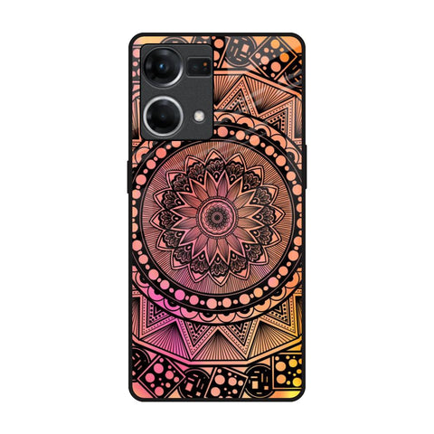 Floral Mandala Glossy Case for Oppo F21s Pro
