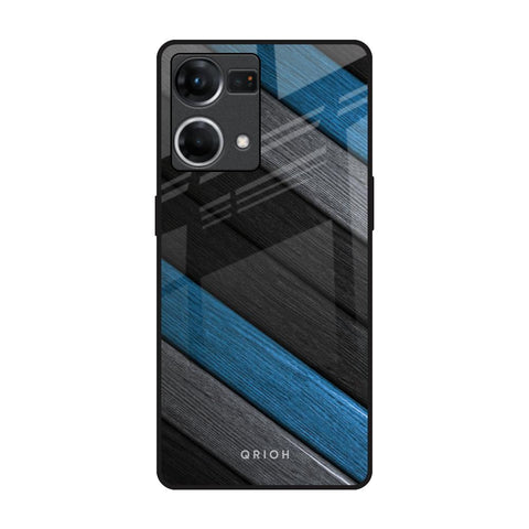 Multicolor Wooden Effect Glossy Case for Oppo F21s Pro
