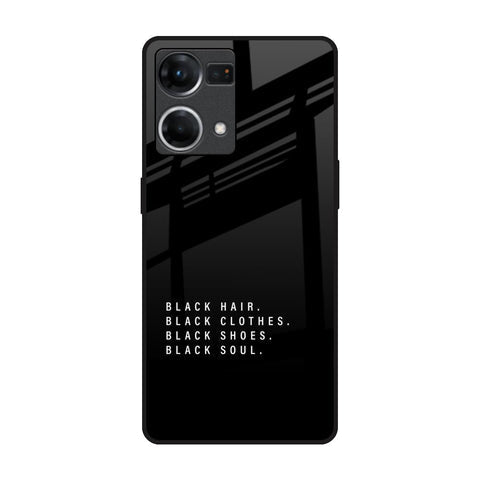 Black Soul Glossy Case for Oppo F21s Pro