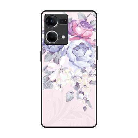 Elegant Floral Glossy Case for Oppo F21s Pro