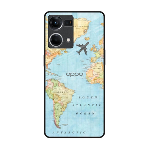 Fly Around The World Glossy Case for Oppo F21s Pro