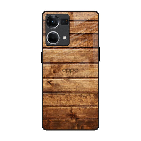 Wooden Planks Glossy Case for Oppo F21s Pro
