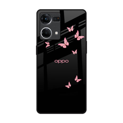 Fly Butterfly Glossy Case for Oppo F21s Pro