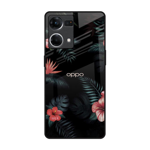 Tropical Art Flower Glossy Case for Oppo F21s Pro