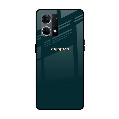 Hunter Green Glossy Case For Oppo F21s Pro