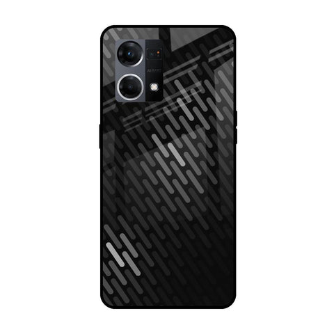 Dark Abstract Pattern Glossy Case For Oppo F21s Pro