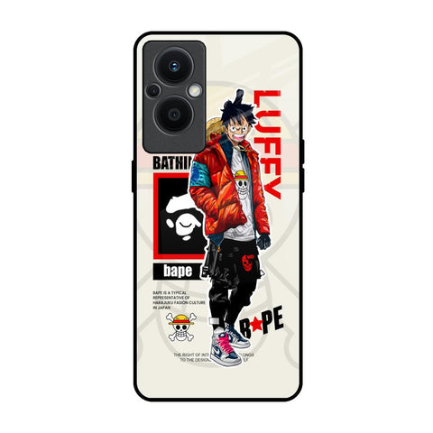 Bape Luffy Glossy Case for Oppo F21s Pro 5G
