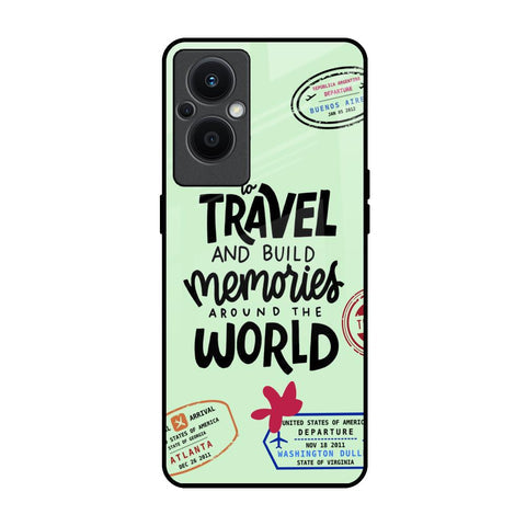 Travel Stamps Glossy Case for Oppo F21s Pro 5G