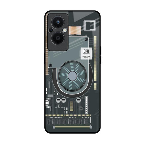 Motherboard Circuit Glossy Case for Oppo F21s Pro 5G
