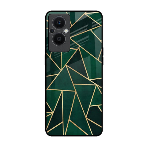 Abstract Green Glossy Case For Oppo F21s Pro 5G
