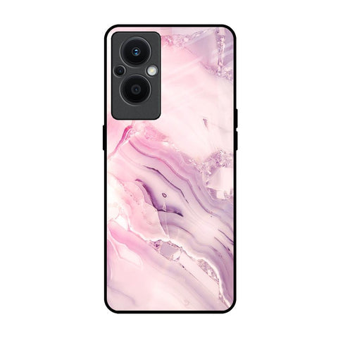 Diamond Pink Gradient Glossy Case For Oppo F21s Pro 5G