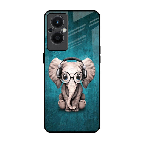 Adorable Baby Elephant Glossy Case For Oppo F21s Pro 5G