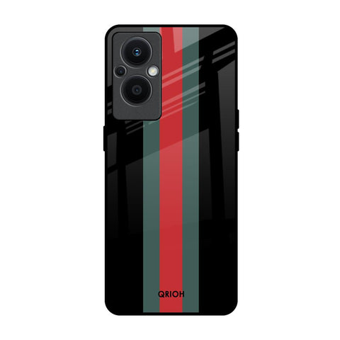 Vertical Stripes Glossy Case for Oppo F21s Pro 5G